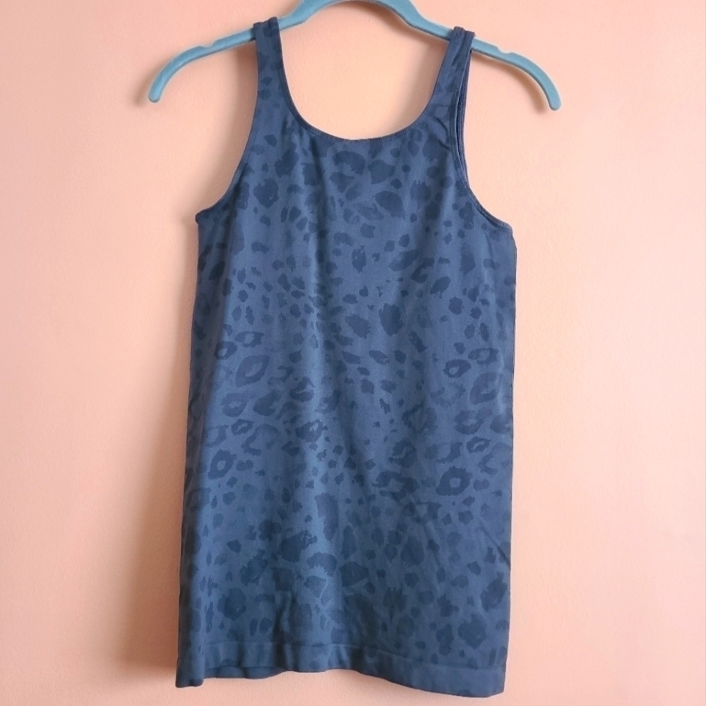 T. Babaton Black & Grey Animal Print Tank L - Picture 2 of 6